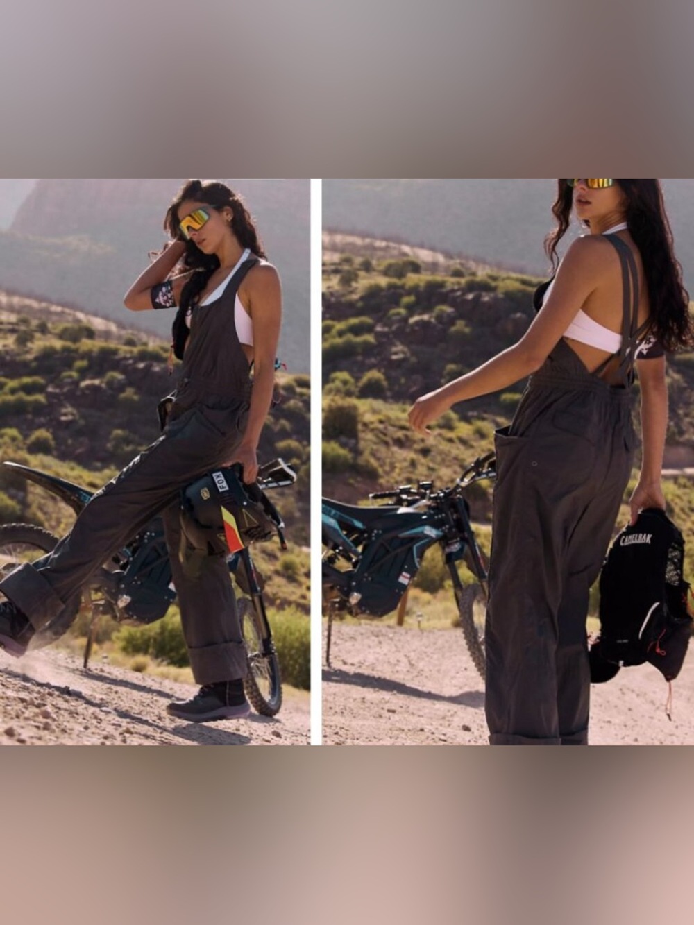 NWT Free People Uphill Jumpsuit Gray Size Medium